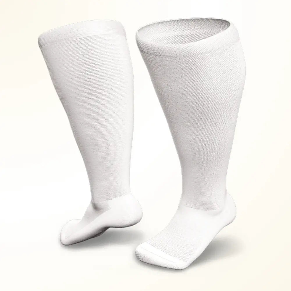 Chaussettes pour diabétiques confortables - Blanches